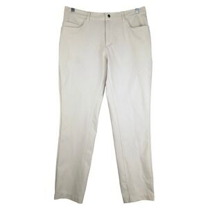State & Liberty Pants Light Khaki Beige Stretch Tech Athletic 36 (Fits 34x29)